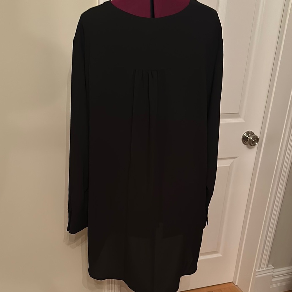 Chic Black Button-Up Top - image 4